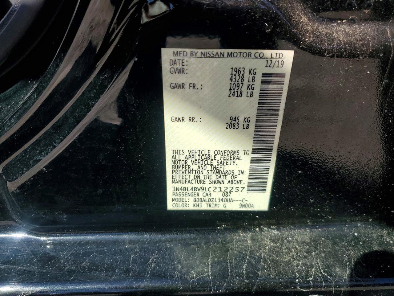 2020 Nissan Altima 2.5 s