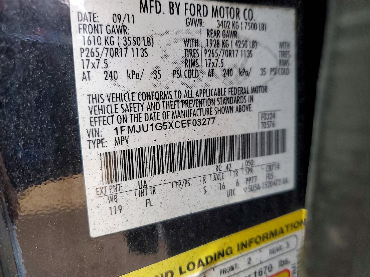 2012 Ford Expedition xl