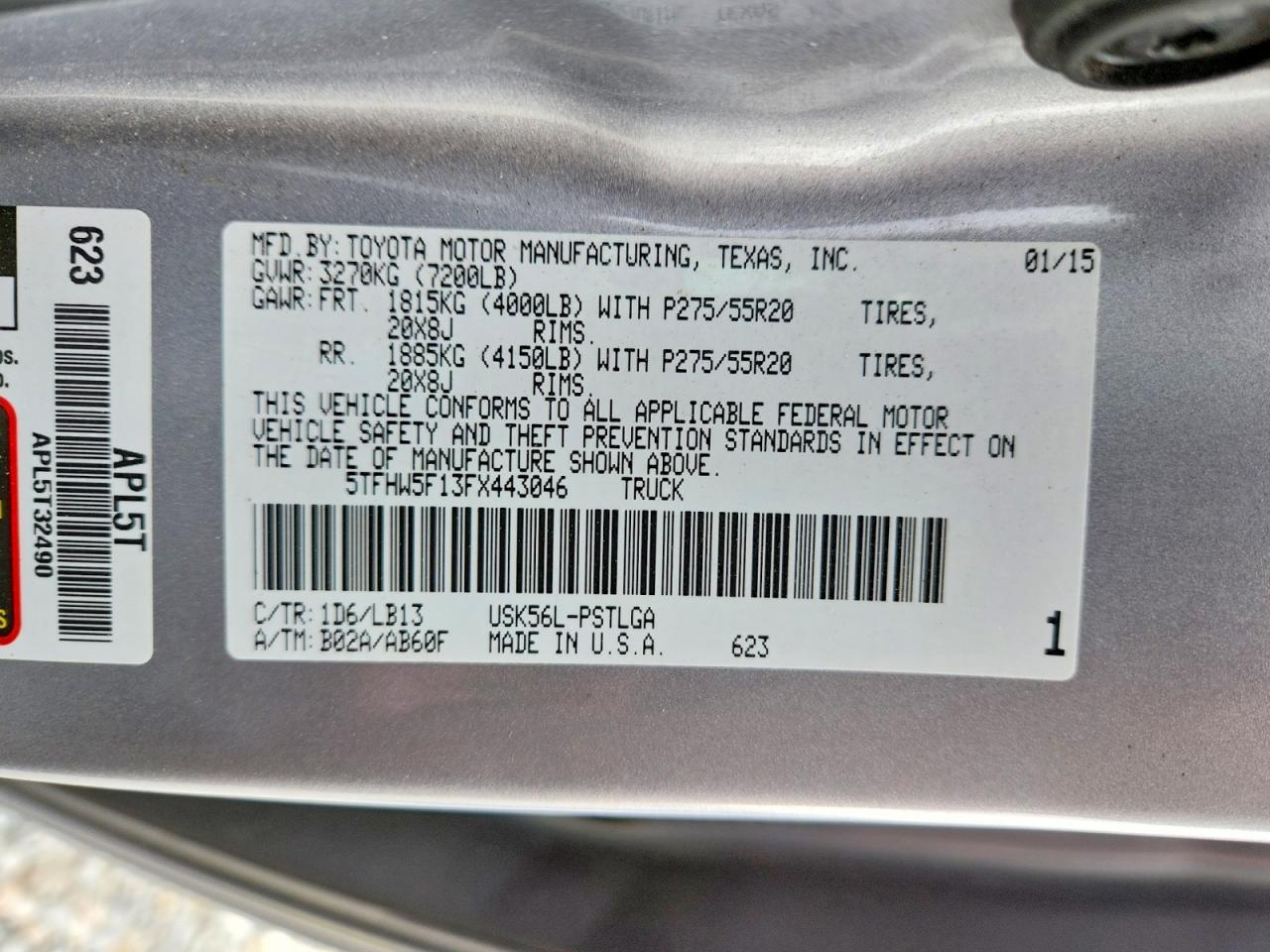 2015 Toyota Tundra Limited