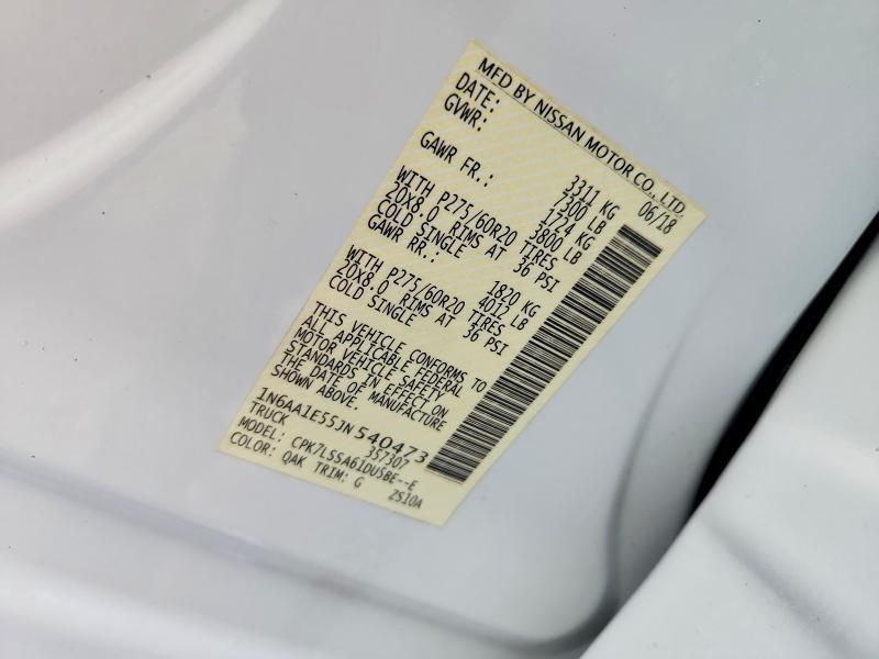 2018 Nissan Titan SV