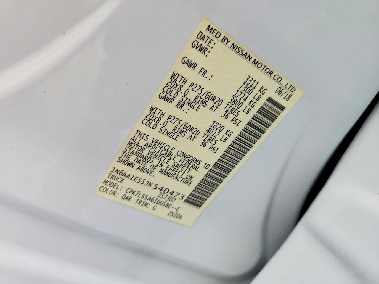 2018 Nissan Titan SV