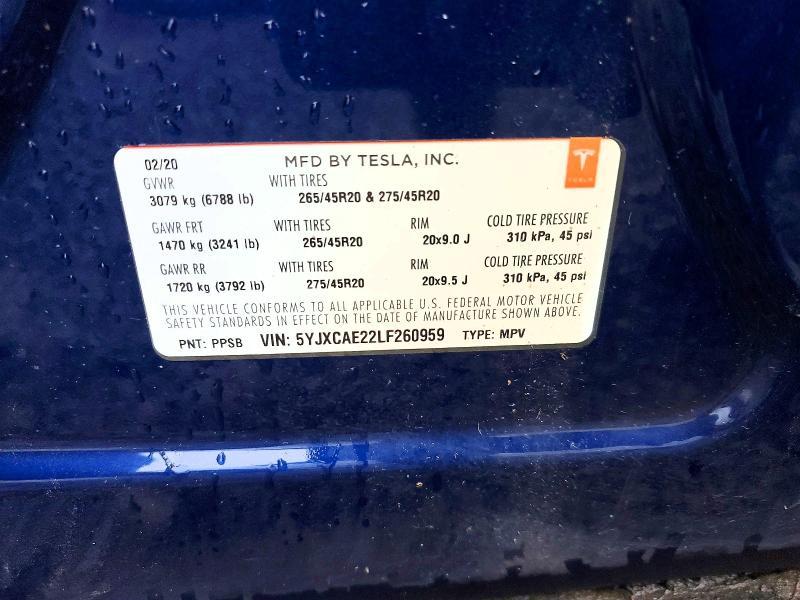 2020 Tesla Model x