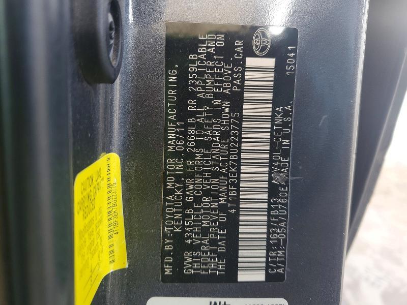 2011 Toyota Camry le