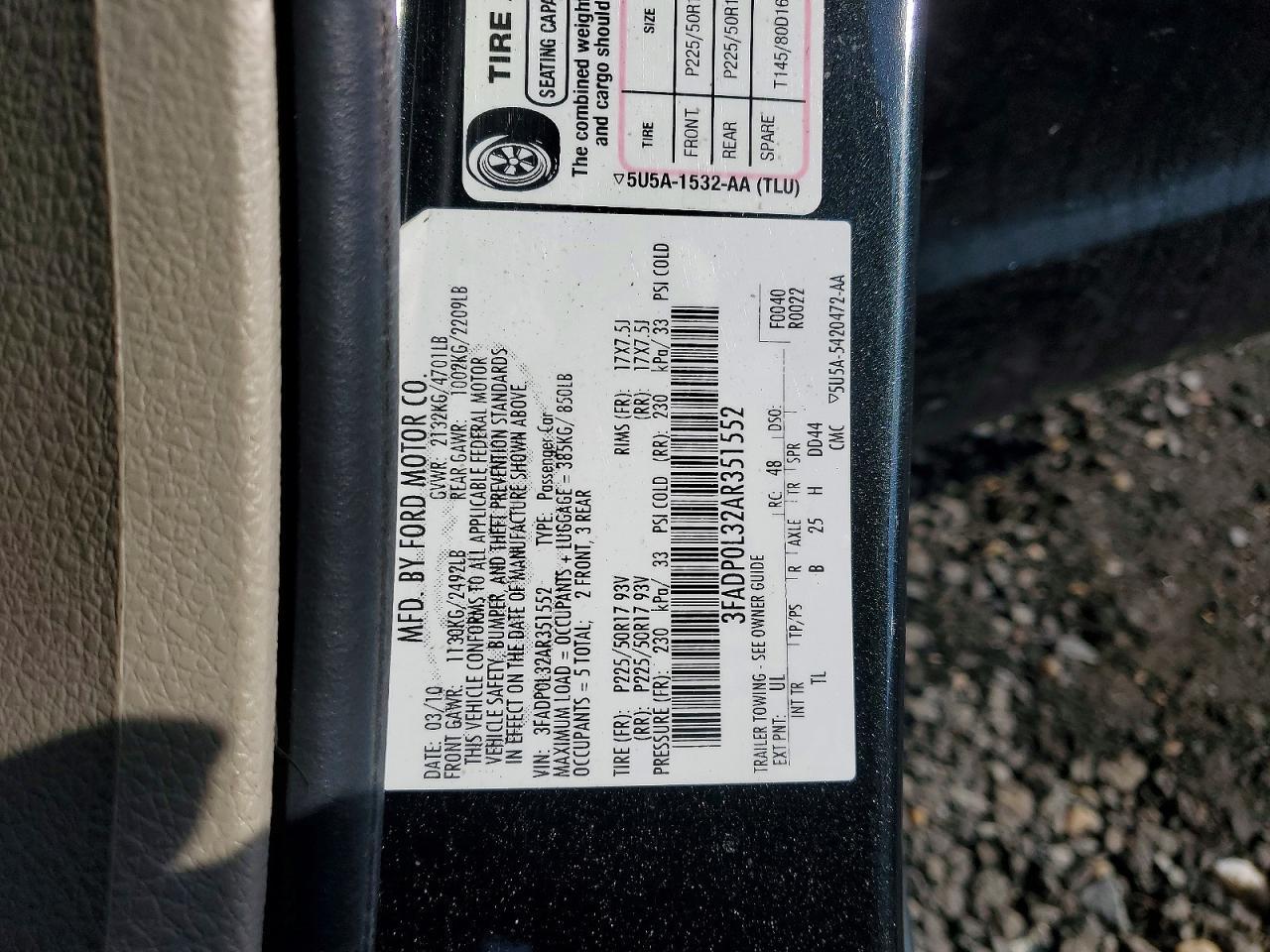 2010 Ford Fusion Hybrid