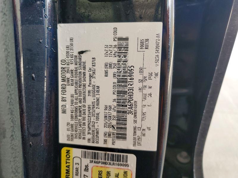 2020 Ford Fusion se