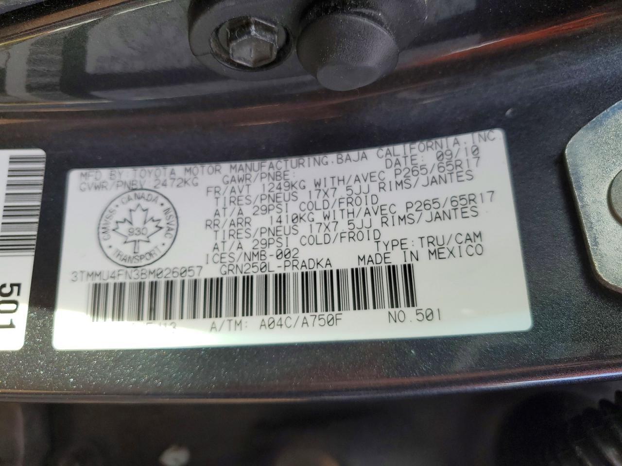 2011 Toyota Tacoma V6