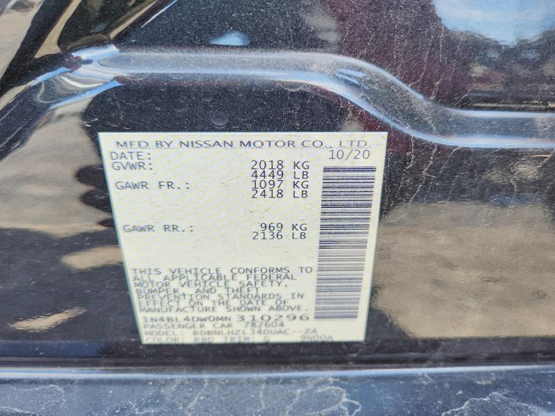 2021 Nissan Altima 2.5 sv