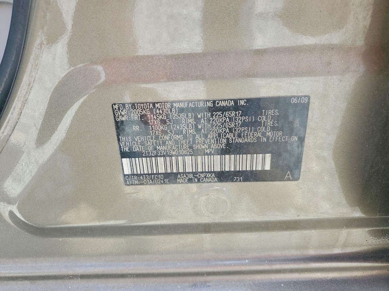 2009 Toyota Rav4 Base