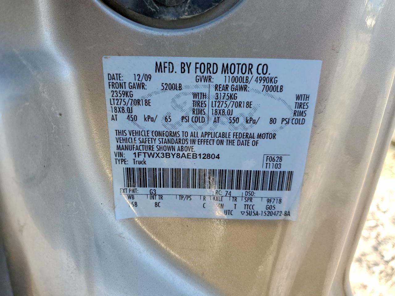 2010 Ford F350 Super Duty