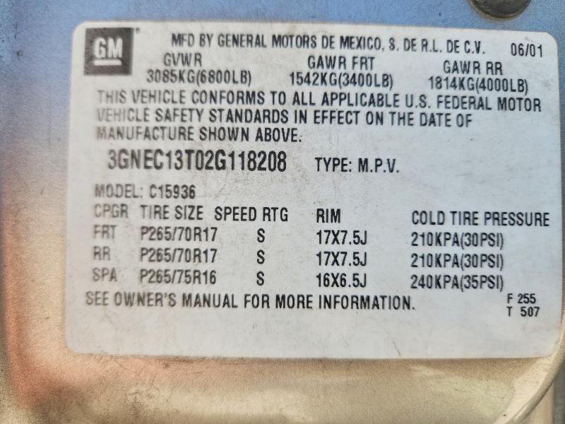 2002 Chevrolet Avalanche C1500