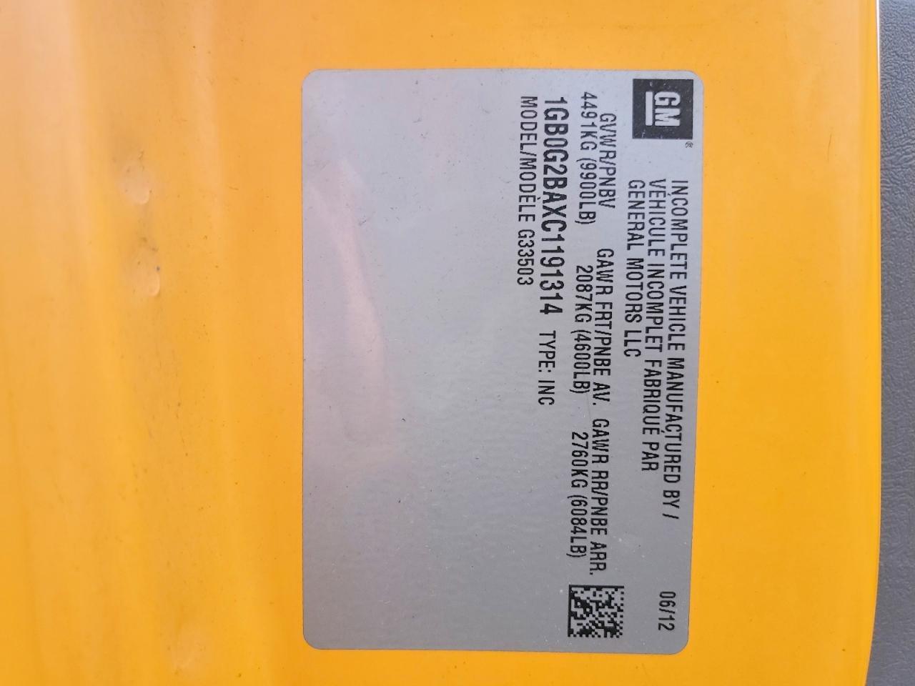 2012 Thomas Minotour G3500-school bus
