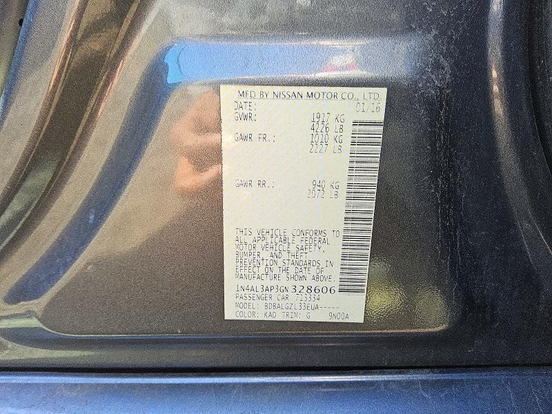 2016 Nissan Altima 2.5 s