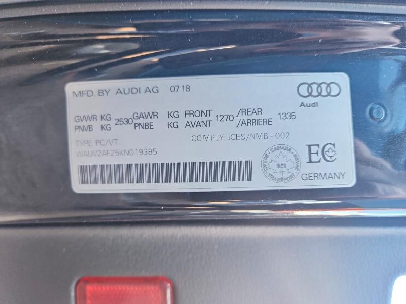 2019 Audi A7 Prestige S-line
