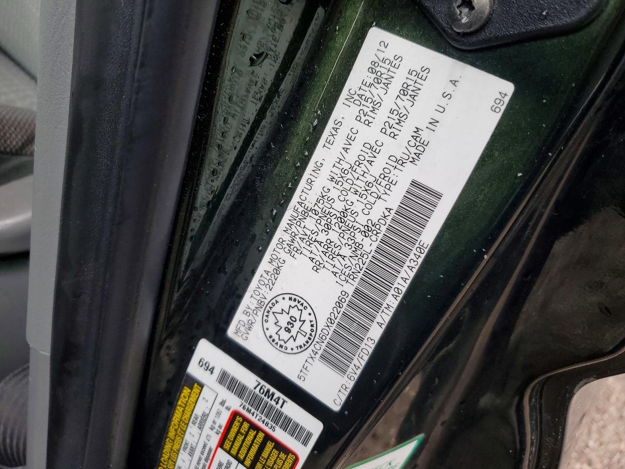 2013 Toyota Tacoma Base