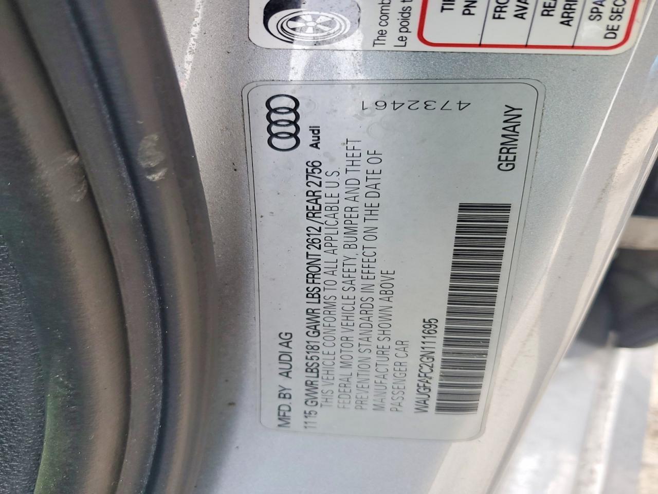 2016 Audi A6 Premium Plus