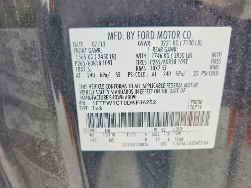 2013 Ford F150 Supercrew