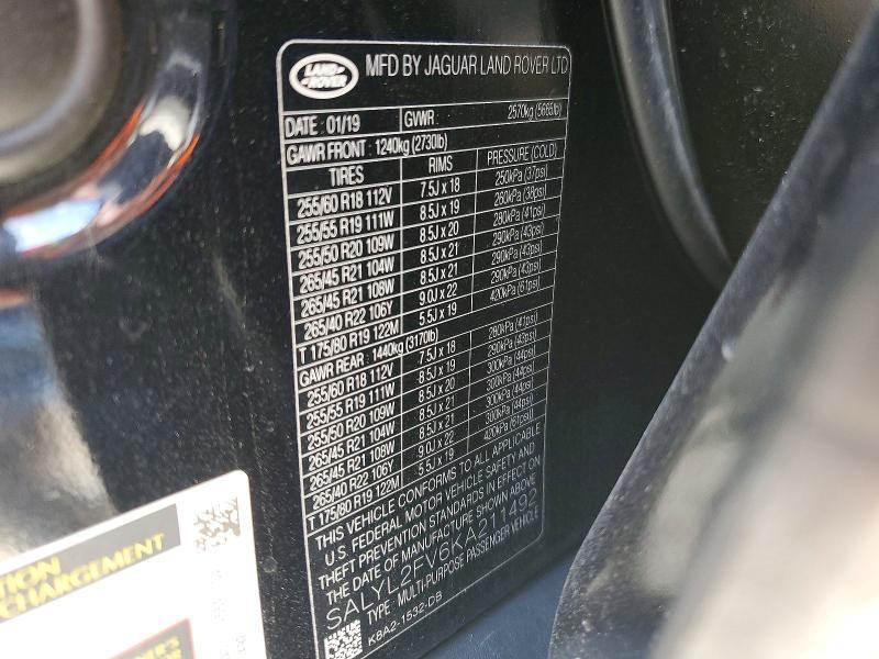 2019 Land Rover Range Rover Velar R-dynamic se