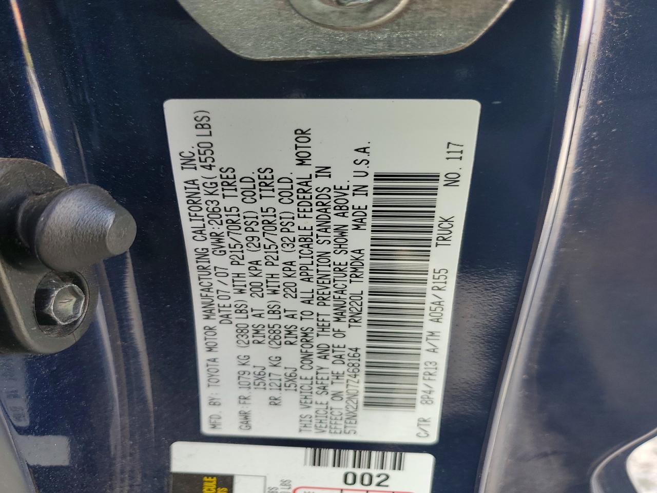 2007 Toyota Tacoma Base