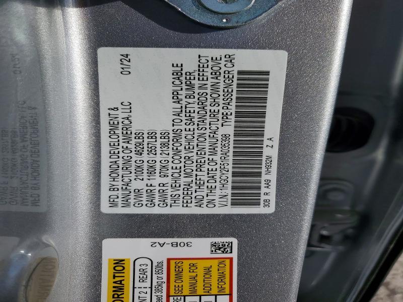 2024 Honda Accord Hybrid Sport