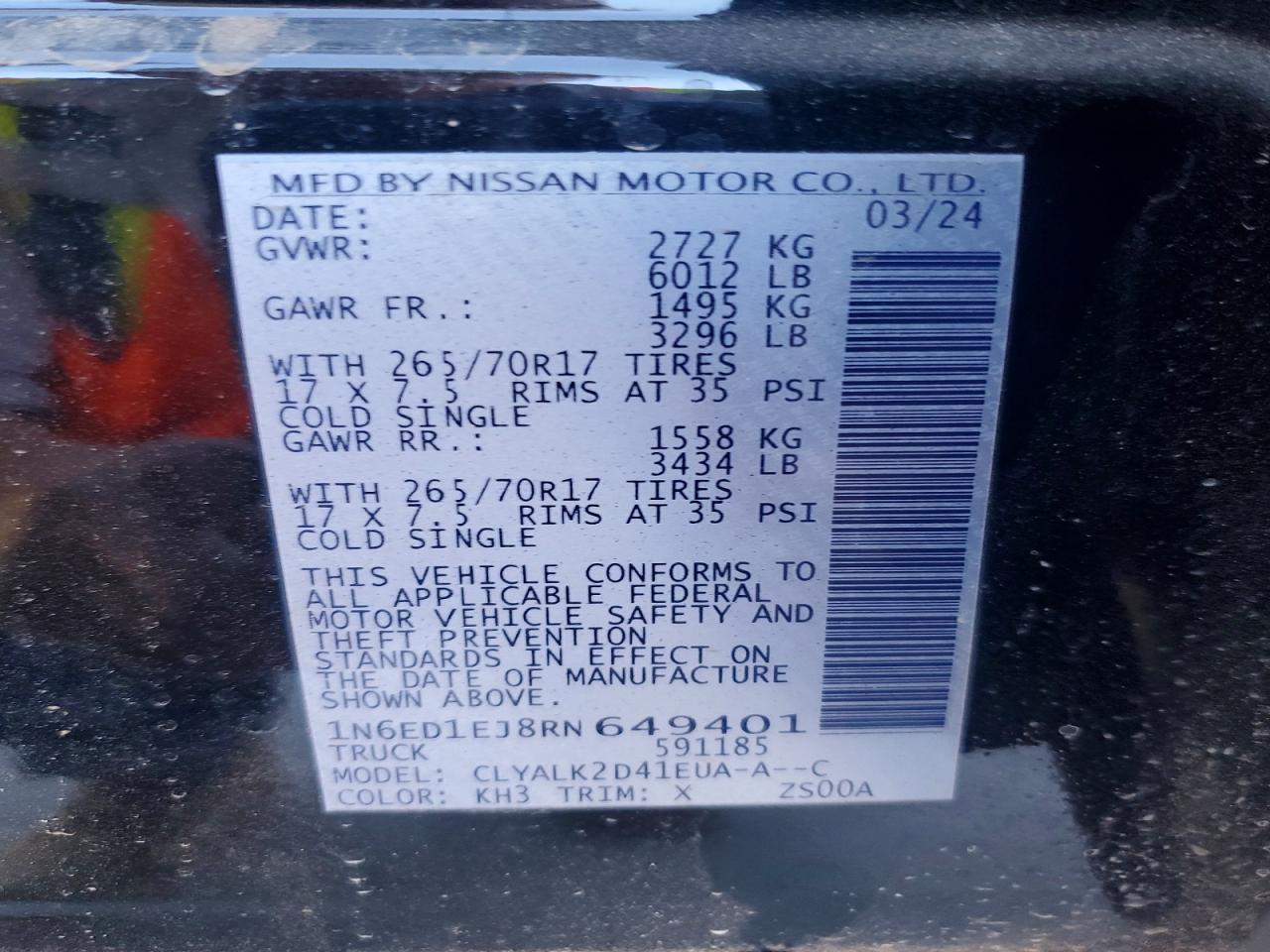 2024 Nissan Frontier PRO-X