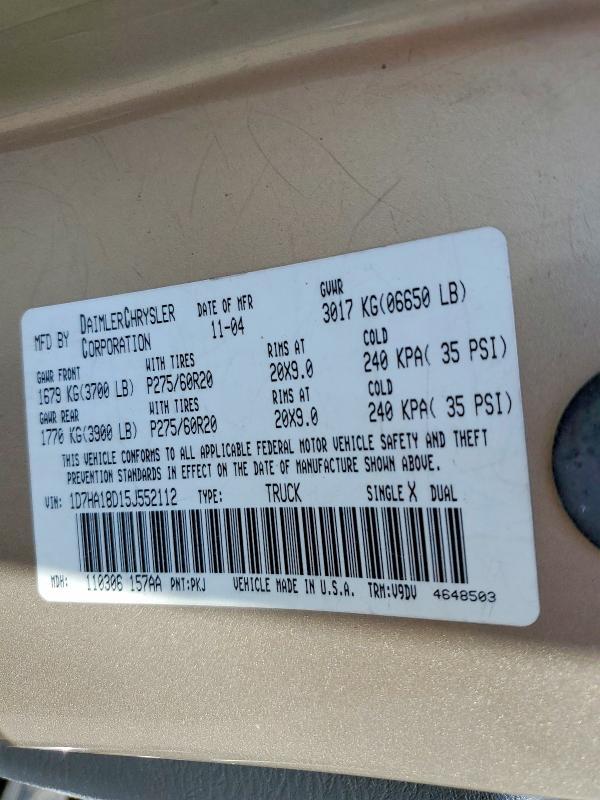 2005 Dodge RAM 1500 ST