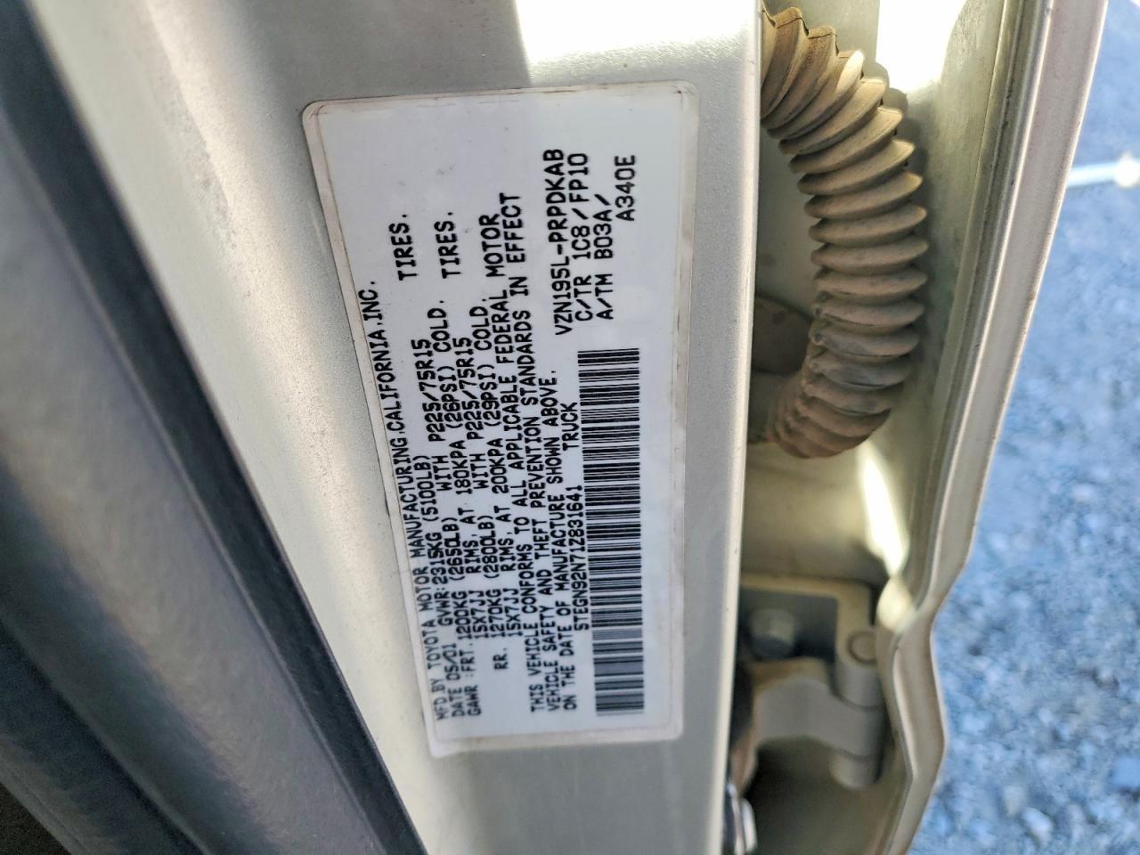 2001 Toyota Tacoma Prerunner V6