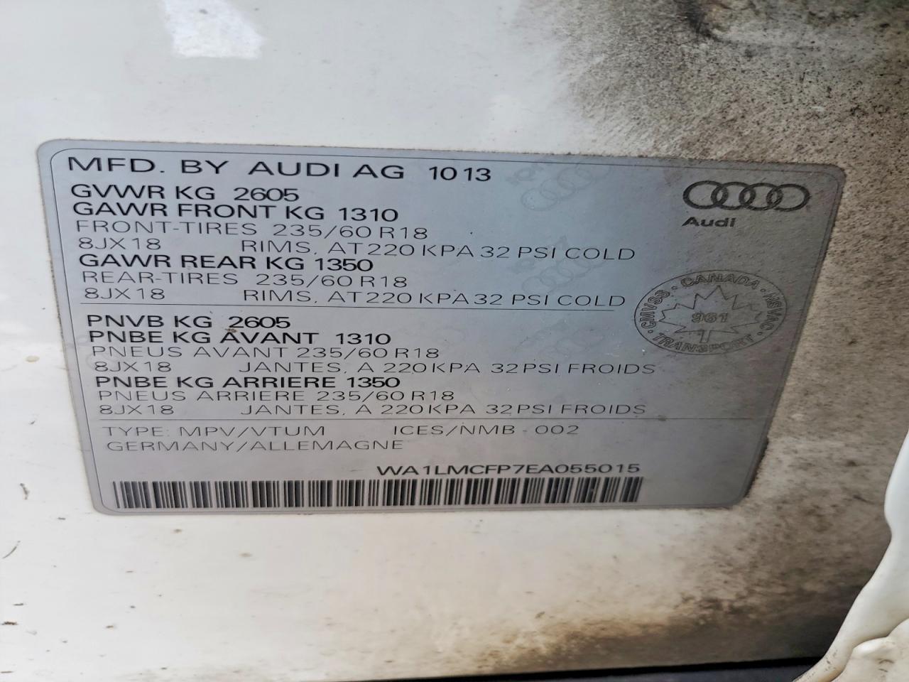 2014 Audi Q5 tdi Premium Plus