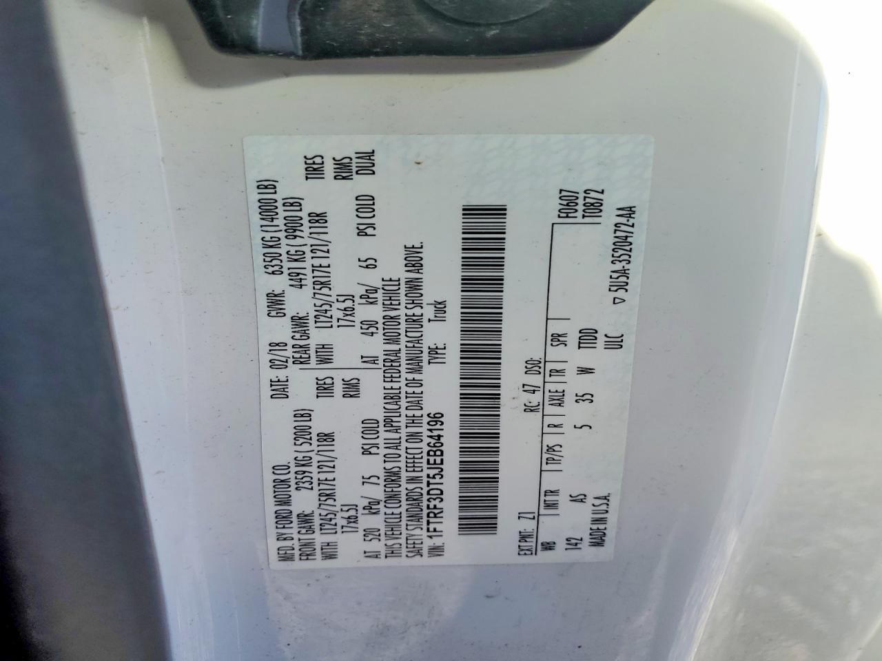 2018 Ford F350 Super Duty