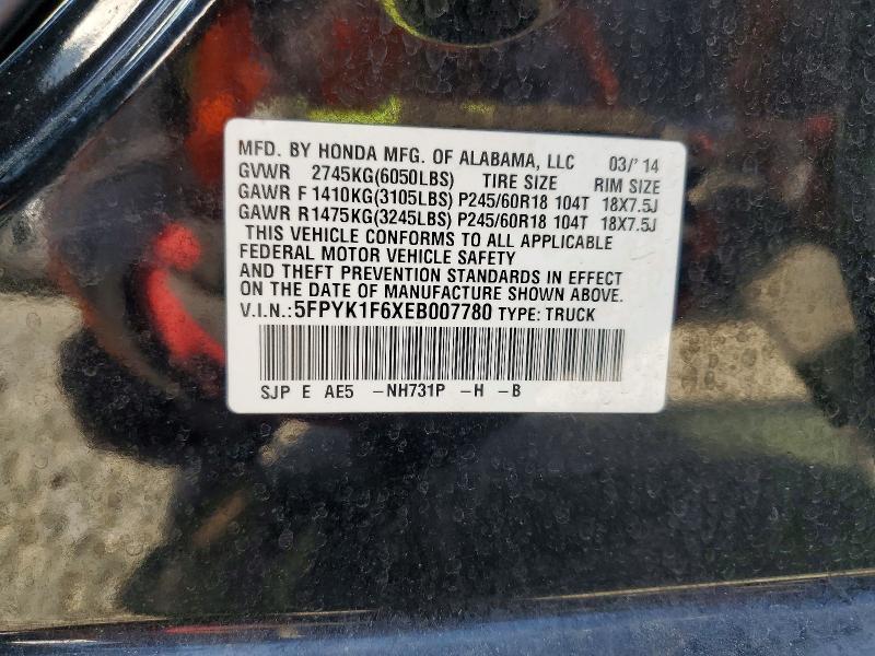 2014 Honda Ridgeline RTL-S