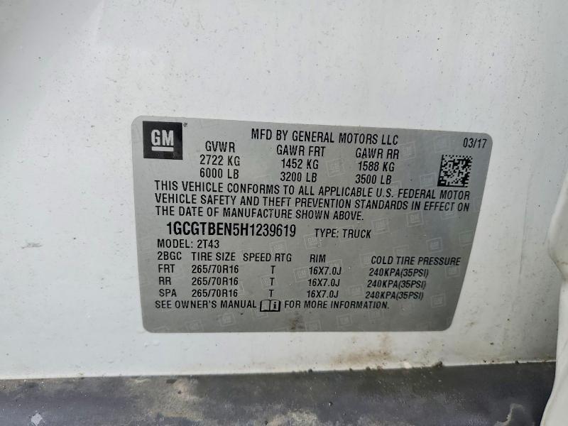 2017 Chev Colorado