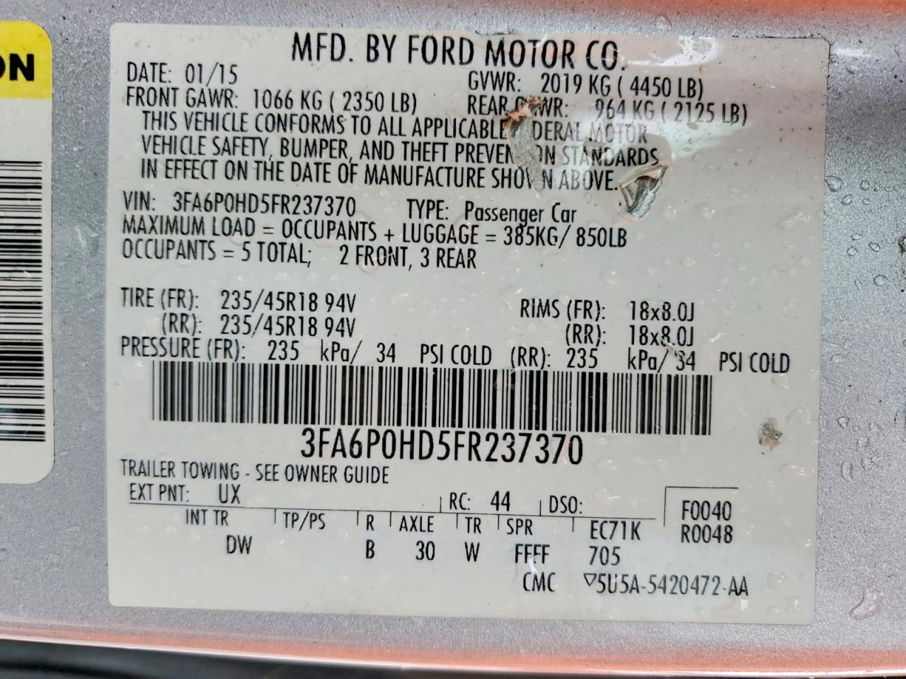 2024 Ford Fusion se