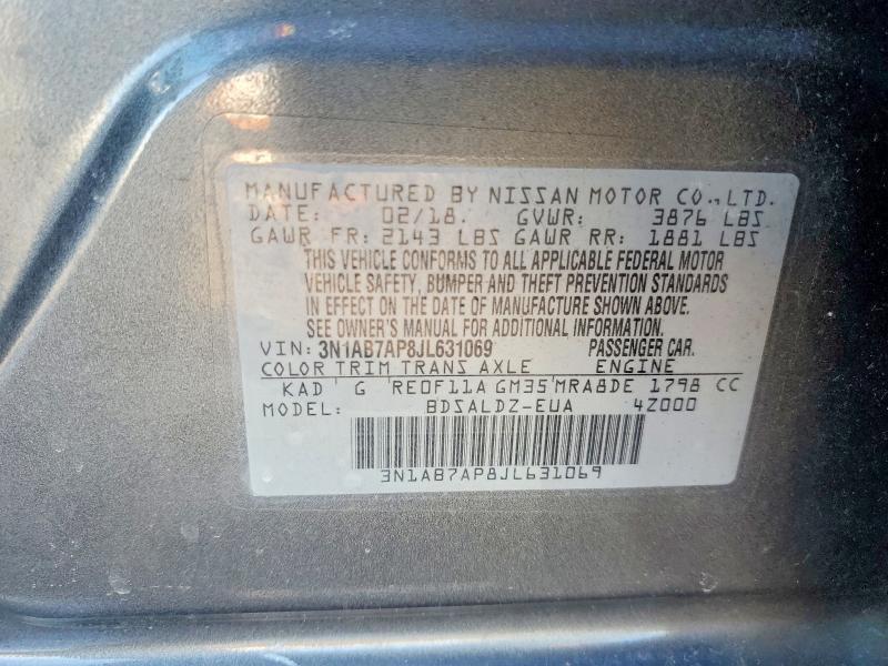 2018 Nissan Sentra sv