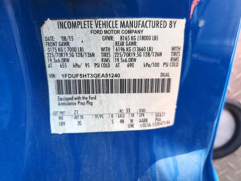 2016 Ford F550 Super Duty Ambulance
