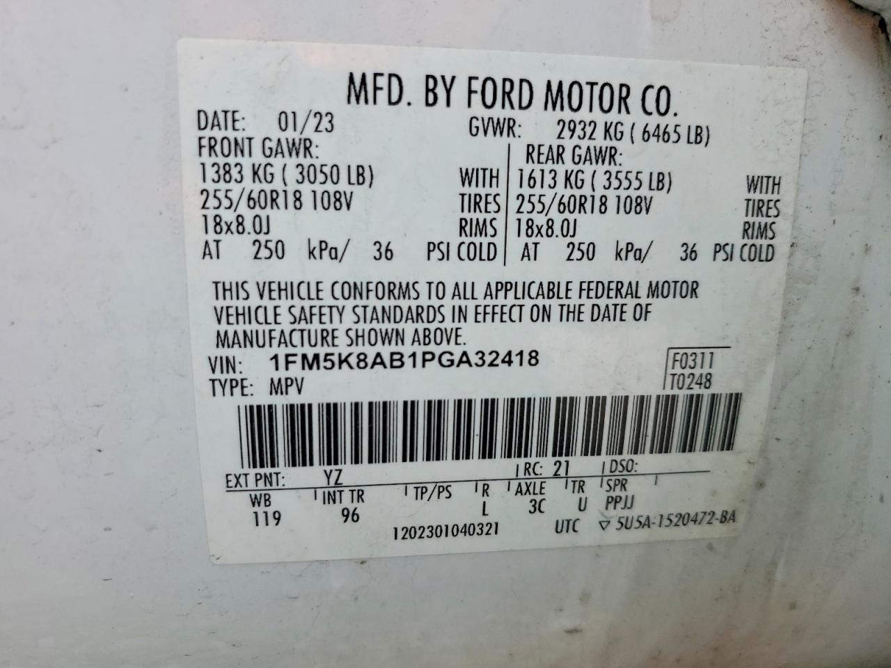 2023 Ford Explorer Police Interceptor