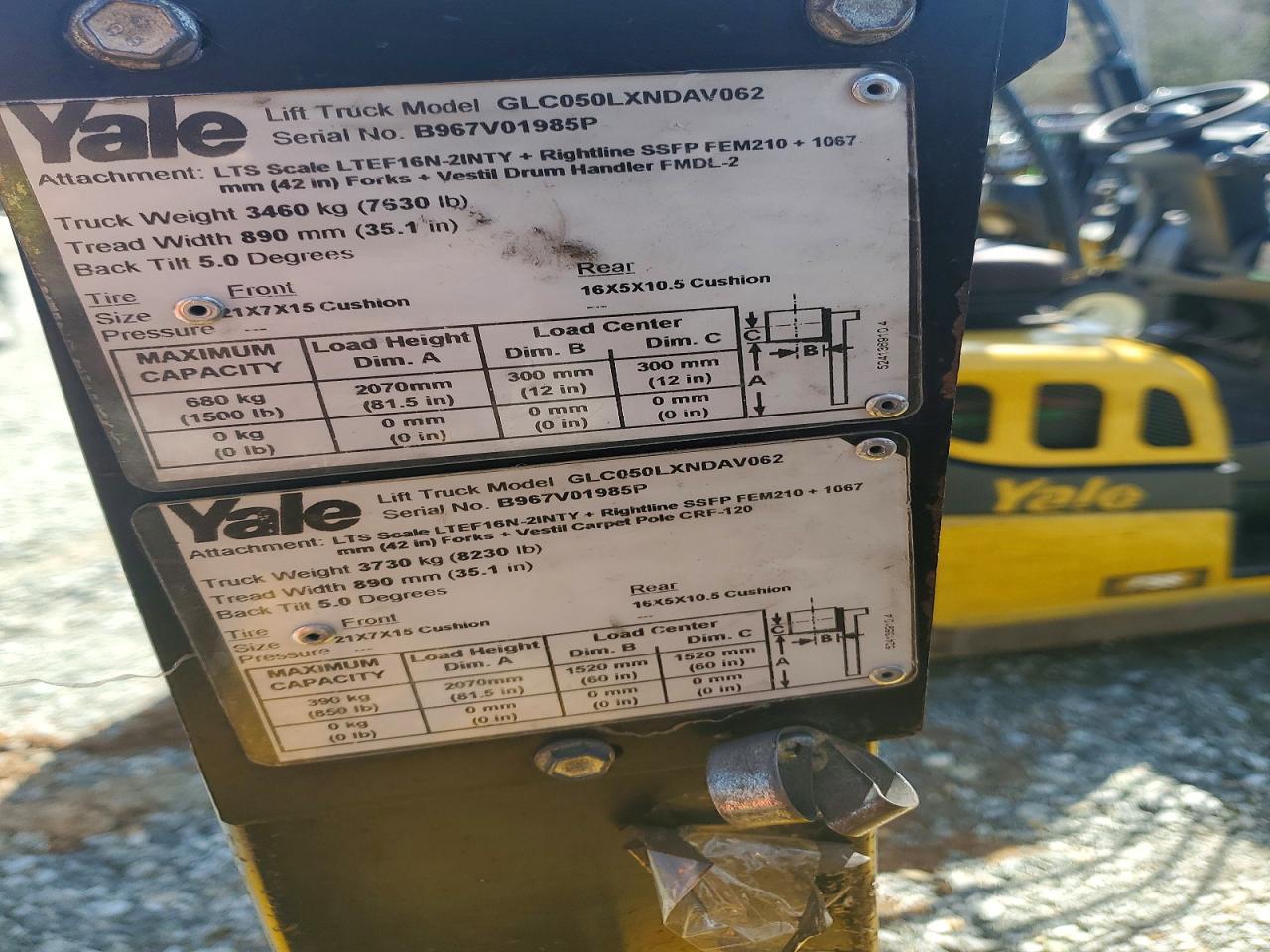 2016 Yale Forklift