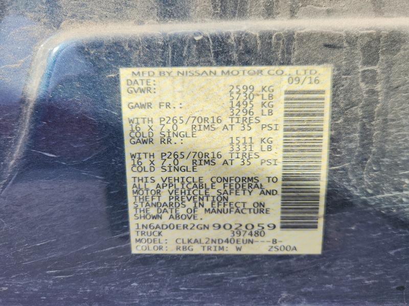 2016 Nissan Frontier SV