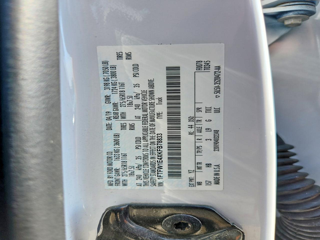 2019 Ford F150 Supercrew