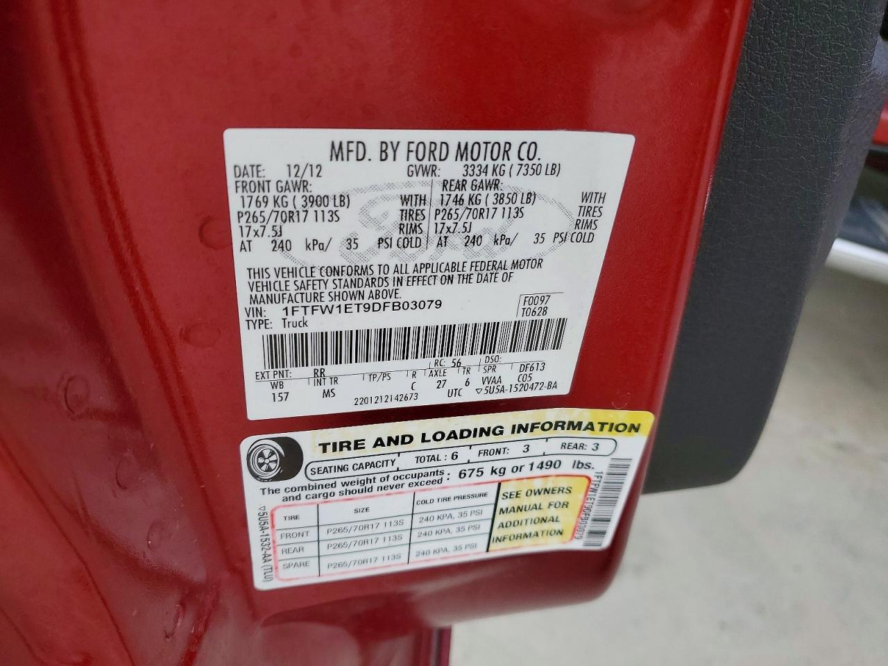 2013 Ford F150 Supercrew