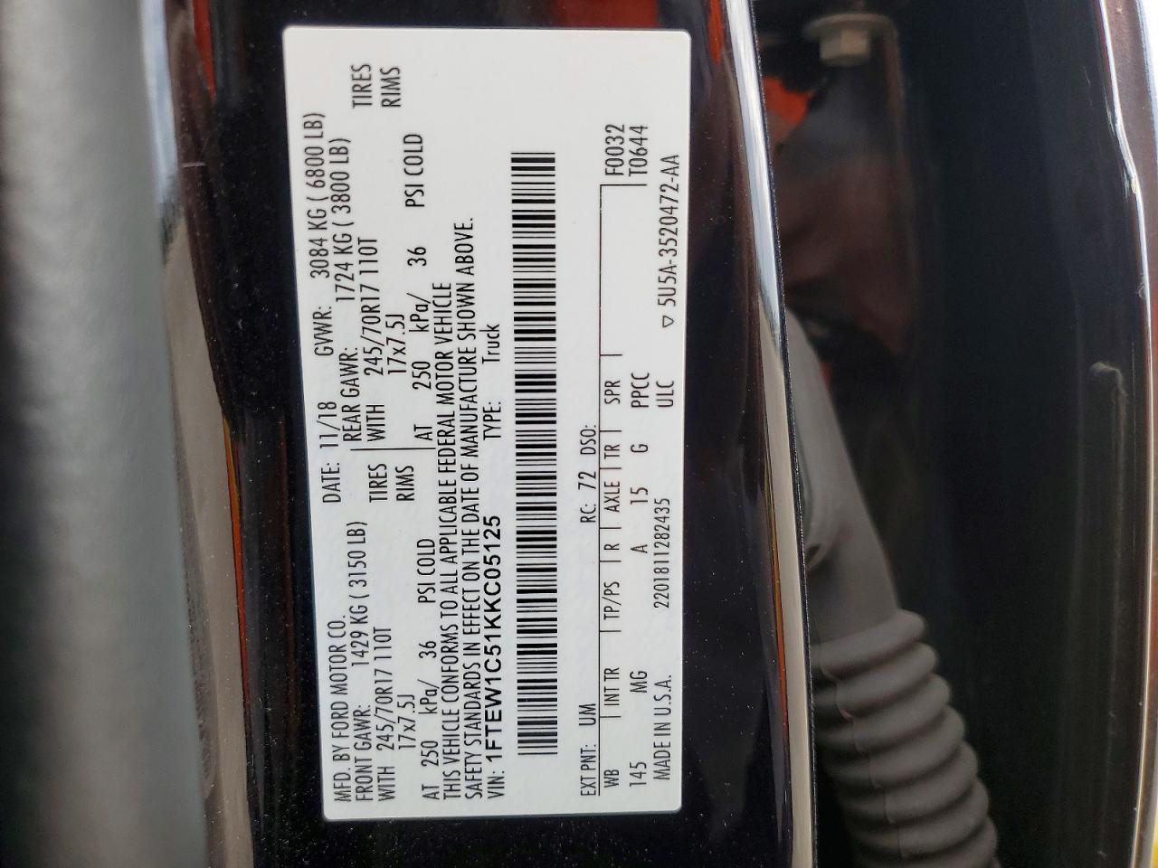 2019 Ford F150 Supercrew
