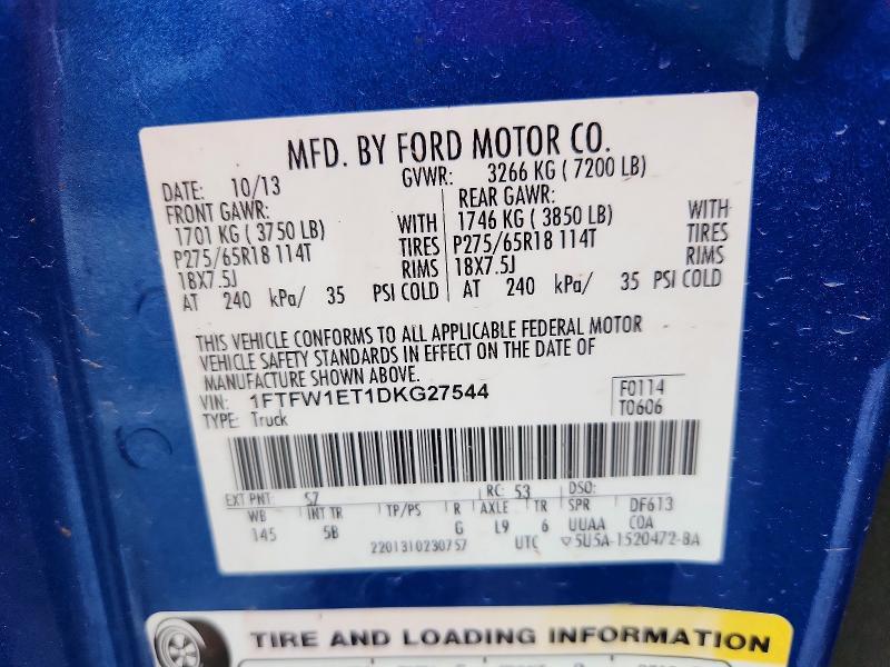 2013 Ford F150 Supercrew