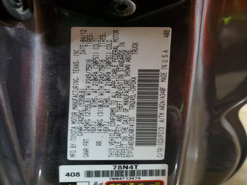 2012 Toyota Tacoma Base