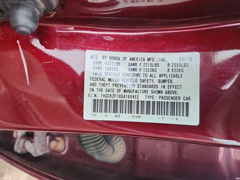 2016 Honda Accord ex