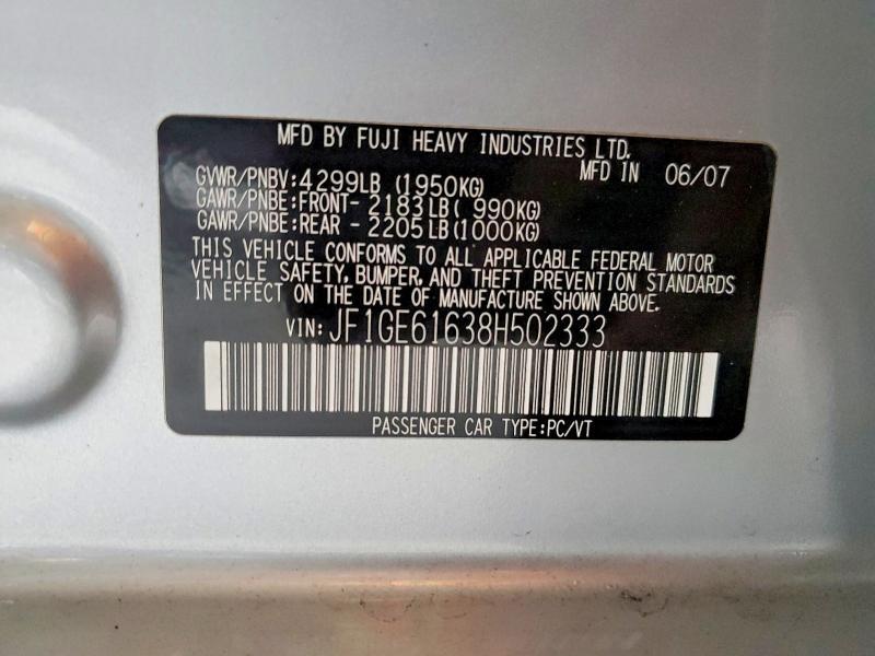 2008 Subaru Impreza 2.5i