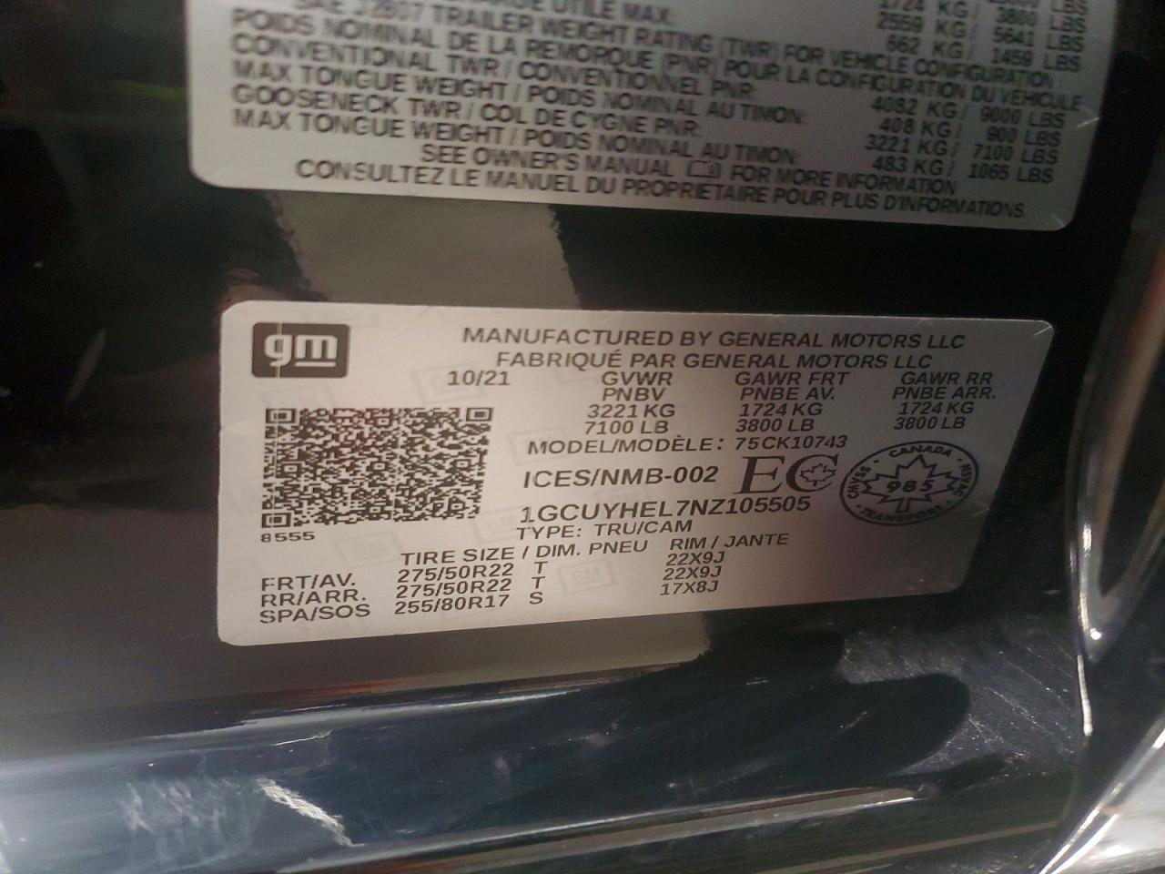 2022 Chevrolet Silverado LTD K1500 High Country