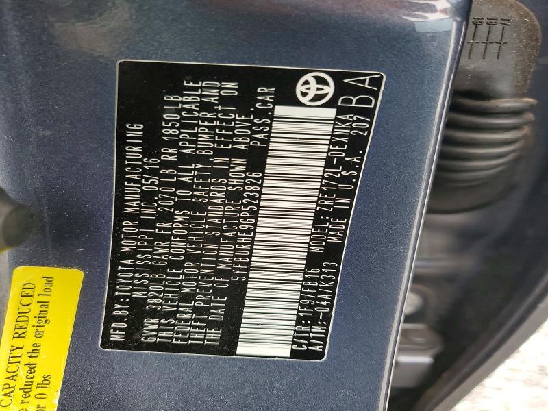 2016 Toyota Corolla le