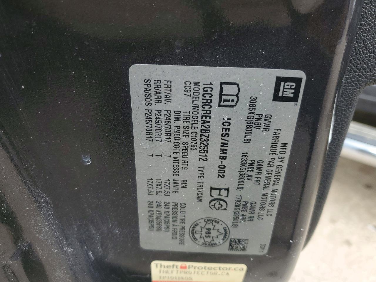 2011 Chev Silverado 1500 ls ex