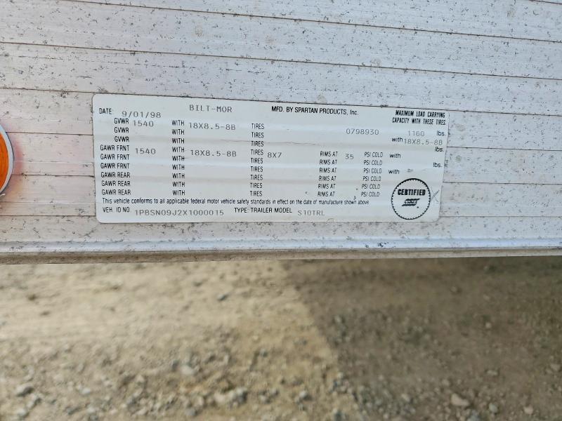 1999 Spartan Utility Trailer