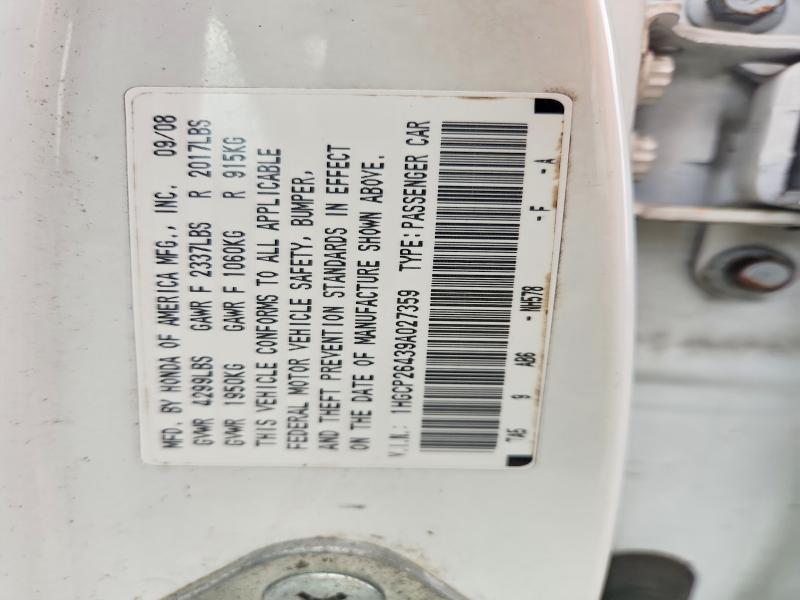 2009 Honda Accord lxp