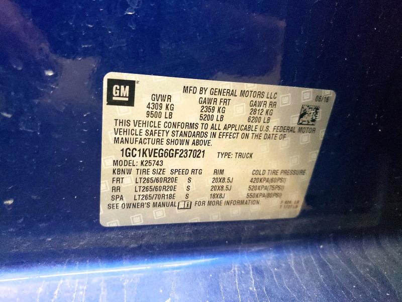 2016 Chevrolet Silverado K2500 Heavy Duty LT