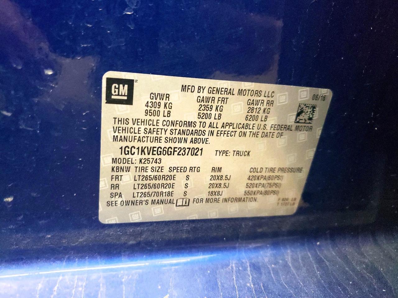 2016 Chevrolet Silverado K2500 Heavy Duty LT